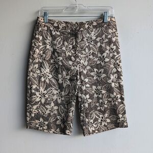 Talbots Brown Floral Shorts